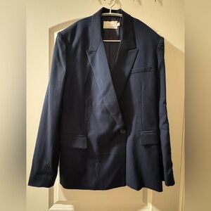 Low Classic Oversized Blazer in Navy